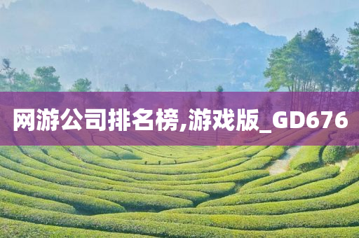 网游公司排名榜,游戏版_GD676