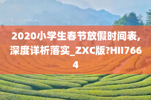 2020小学生春节放假时间表,深度详析落实_ZXC版?HII7664