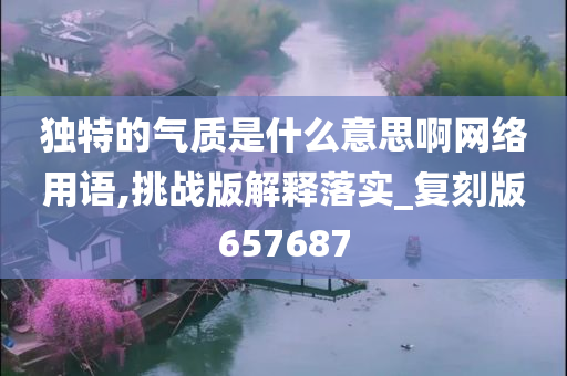 独特的气质是什么意思啊网络用语,挑战版解释落实_复刻版657687