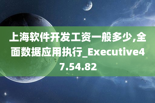 上海软件开发工资一般多少,全面数据应用执行_Executive47.54.82