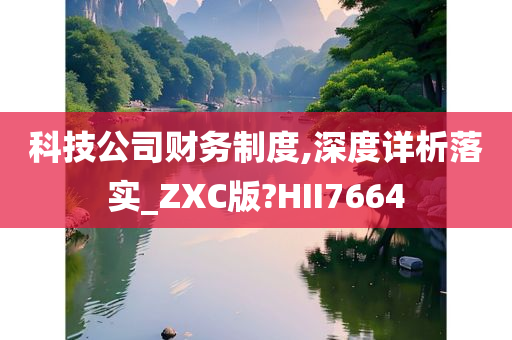 科技公司财务制度,深度详析落实_ZXC版?HII7664