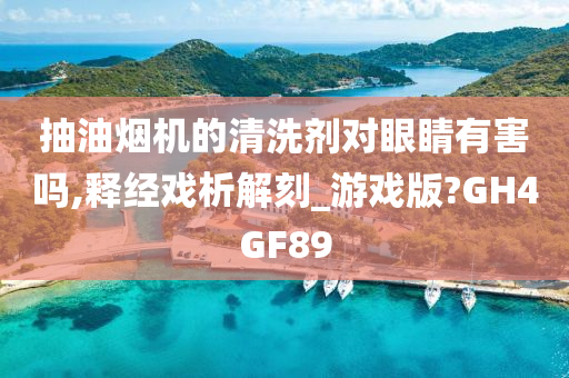 抽油烟机的清洗剂对眼睛有害吗,释经戏析解刻_游戏版?GH4GF89