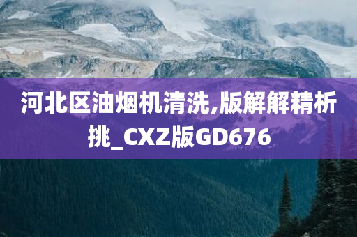 河北区油烟机清洗,版解解精析挑_CXZ版GD676