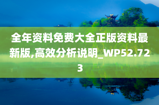 全年资料免费大全正版资料最新版,高效分析说明_WP52.723