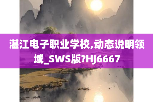 湛江电子职业学校,动态说明领域_SWS版?HJ6667