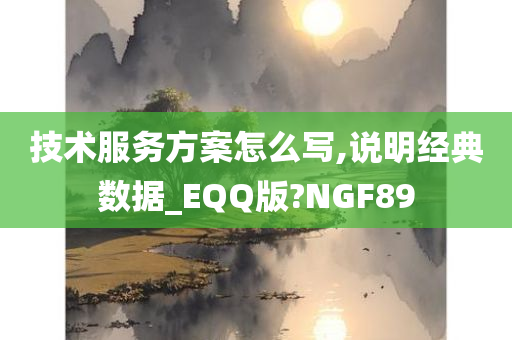 技术服务方案怎么写,说明经典数据_EQQ版?NGF89