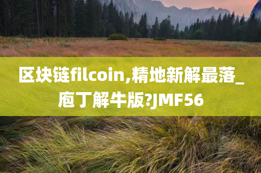 区块链filcoin,精地新解最落_庖丁解牛版?JMF56