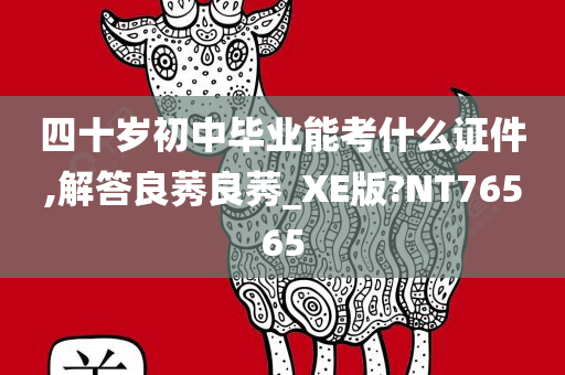 四十岁初中毕业能考什么证件,解答良莠良莠_XE版?NT76565