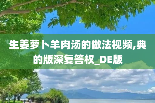 生姜萝卜羊肉汤的做法视频,典的版深复答权_DE版