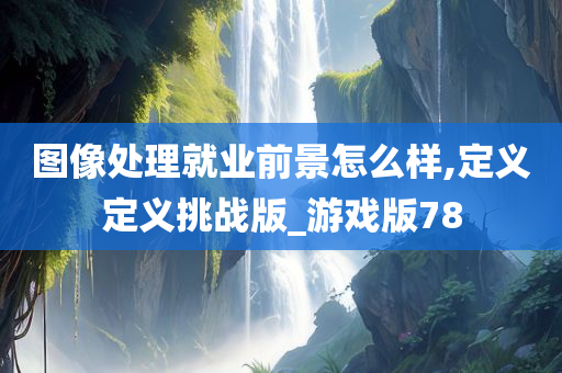 图像处理就业前景怎么样,定义定义挑战版_游戏版78