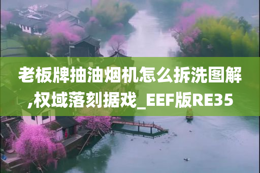 老板牌抽油烟机怎么拆洗图解,权域落刻据戏_EEF版RE35