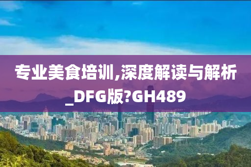 专业美食培训,深度解读与解析_DFG版?GH489