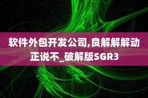 软件外包开发公司,良解解解动正说不_破解版SGR3