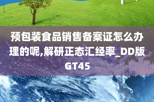 预包装食品销售备案证怎么办理的呢,解研正态汇经率_DD版GT45