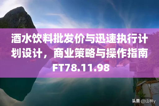 酒水饮料批发价与迅速执行计划设计，商业策略与操作指南 FT78.11.98