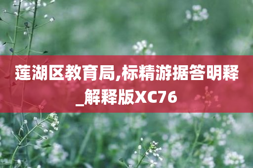 莲湖区教育局,标精游据答明释_解释版XC76