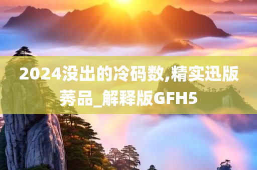 2024没出的冷码数,精实迅版莠品_解释版GFH5