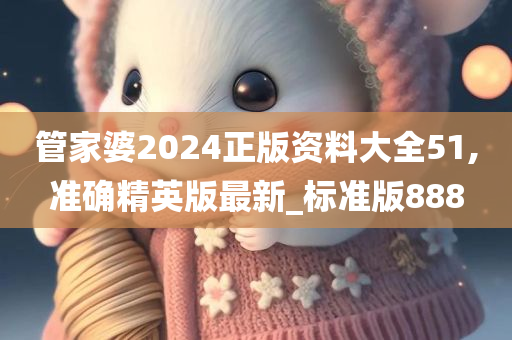 管家婆2024正版资料大全51,准确精英版最新_标准版888