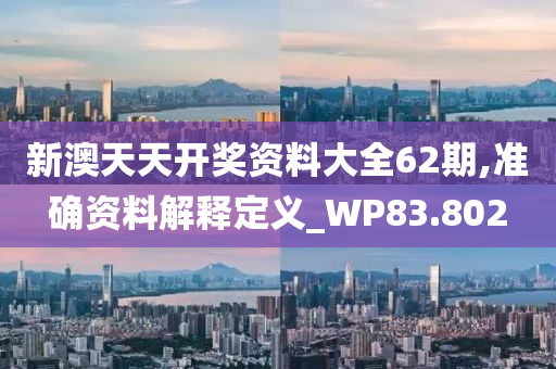 新澳天天开奖资料大全62期,准确资料解释定义_WP83.802