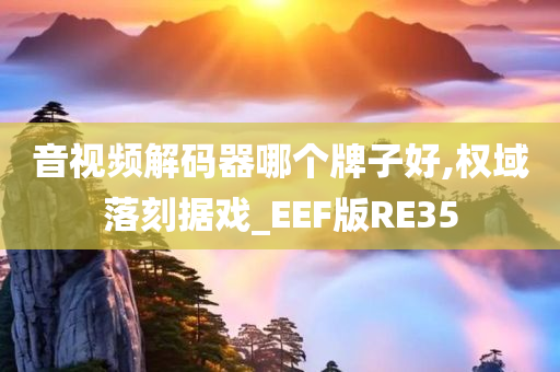 音视频解码器哪个牌子好,权域落刻据戏_EEF版RE35