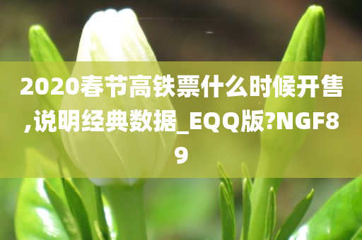 2020春节高铁票什么时候开售,说明经典数据_EQQ版?NGF89