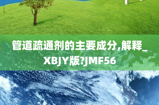 管道疏通剂的主要成分,解释_XBJY版?JMF56