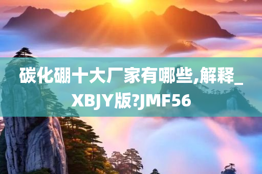 碳化硼十大厂家有哪些,解释_XBJY版?JMF56