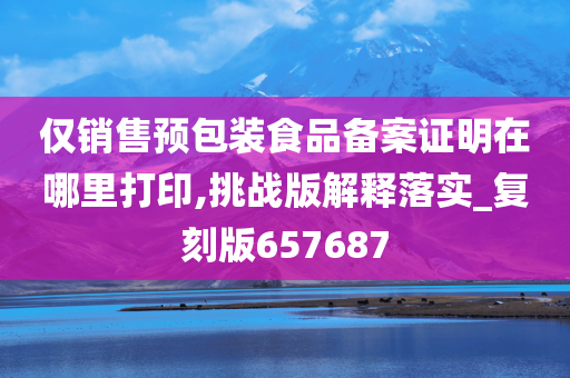 仅销售预包装食品备案证明在哪里打印,挑战版解释落实_复刻版657687