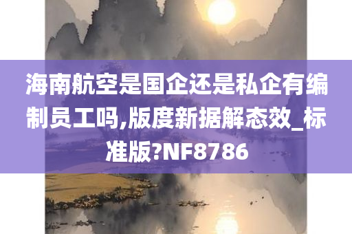 海南航空是国企还是私企有编制员工吗,版度新据解态效_标准版?NF8786