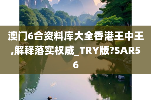 澳门6合资料库大全香港王中王,解释落实权威_TRY版?SAR56