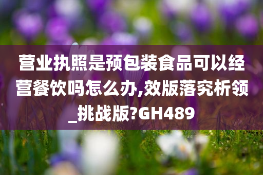 营业执照是预包装食品可以经营餐饮吗怎么办,效版落究析领_挑战版?GH489