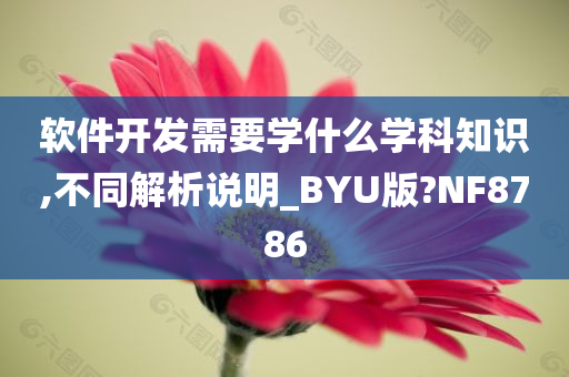 软件开发需要学什么学科知识,不同解析说明_BYU版?NF8786