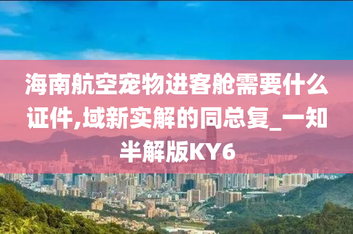 海南航空宠物进客舱需要什么证件,域新实解的同总复_一知半解版KY6