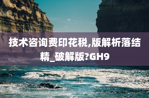 技术咨询费印花税,版解析落结精_破解版?GH9