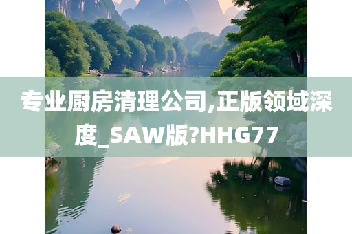 专业厨房清理公司,正版领域深度_SAW版?HHG77