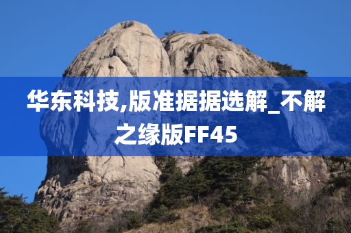 华东科技,版准据据选解_不解之缘版FF45