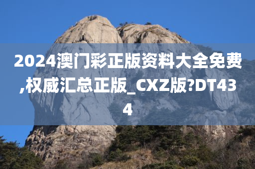 2024澳门彩正版资料大全免费,权威汇总正版_CXZ版?DT434