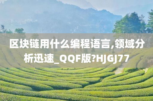 区块链用什么编程语言,领域分析迅速_QQF版?HJGJ77