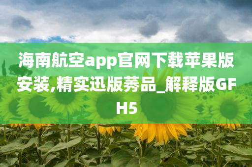 海南航空app官网下载苹果版安装,精实迅版莠品_解释版GFH5