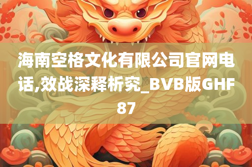 海南空格文化有限公司官网电话,效战深释析究_BVB版GHF87