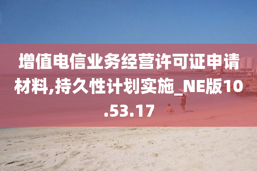 增值电信业务经营许可证申请材料,持久性计划实施_NE版10.53.17