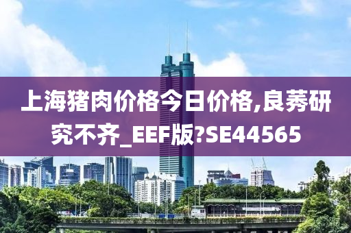 上海猪肉价格今日价格,良莠研究不齐_EEF版?SE44565