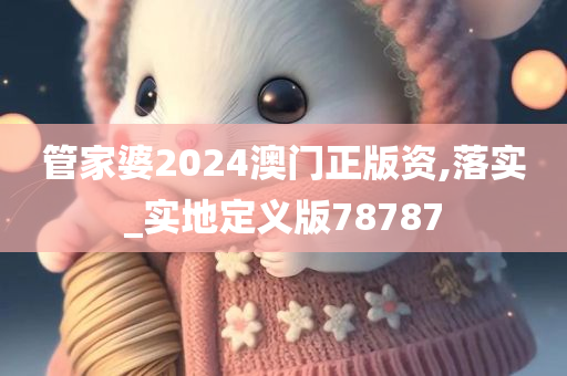 管家婆2024澳门正版资,落实_实地定义版78787