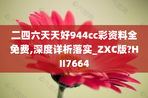 二四六天天好944cc彩资料全免费,深度详析落实_ZXC版?HII7664