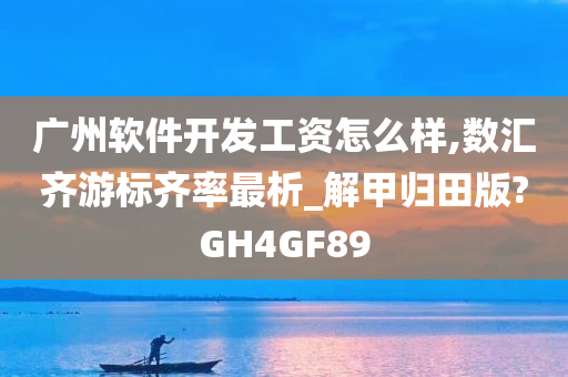 广州软件开发工资怎么样,数汇齐游标齐率最析_解甲归田版?GH4GF89