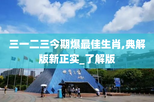 三一二三今期爆最佳生肖,典解版新正实_了解版