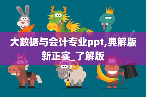 大数据与会计专业ppt,典解版新正实_了解版