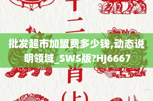 批发超市加盟费多少钱,动态说明领域_SWS版?HJ6667