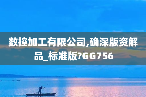 数控加工有限公司,确深版资解品_标准版?GG756