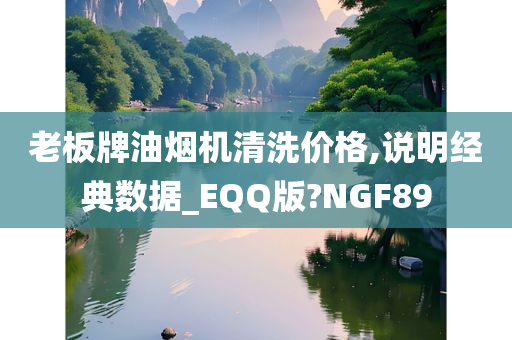 老板牌油烟机清洗价格,说明经典数据_EQQ版?NGF89